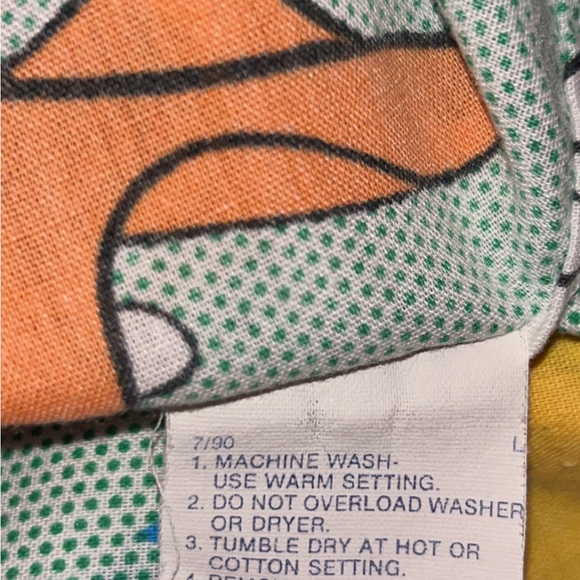 Vintage 1980s Minnie Mouse Twin Bed Sheets Set Double Sided Pillow Case USA Made - Picture 6 of 7